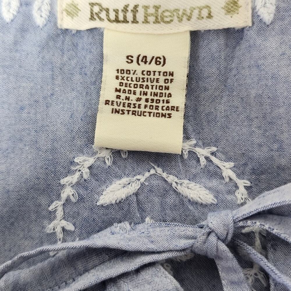 Vintage Ruff Hewn Light Blue Long sleeve Peasant Blouse Women's Size 4-6 - Picture 12 of 12